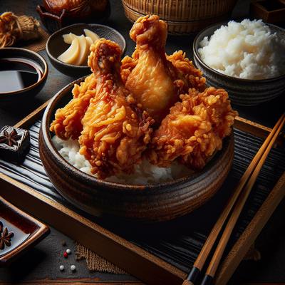 Image of Japanese Oriental Asian Crispy Fried Chicken