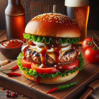 Image of Jazzy Grill Burgers with Beer Sauce