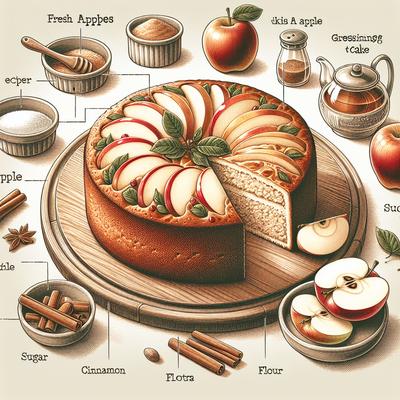 Image of Jewish Apple Cake Ala Grossinger's