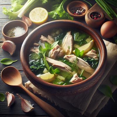 Image of Julie's Chicken and Greens Soup for Sickies