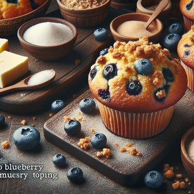 Image of Jumbo Blueberry Muffins with Streusel Topping