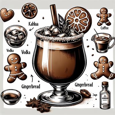 Image of Kahlua Gingerbread Woman Cocktail