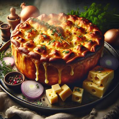 Image of Kartoshnik with Cheese and Onions