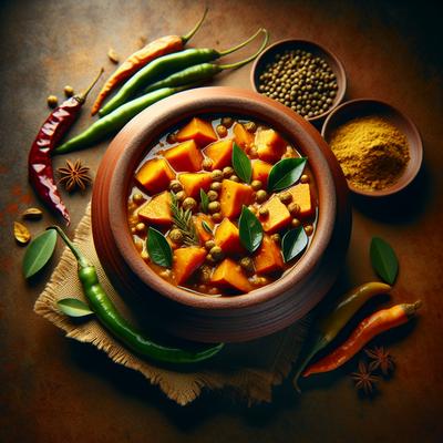 Image of Kelang Palya Sweet Potato Curry