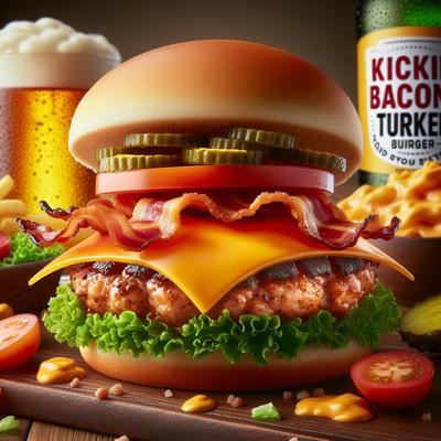 Image of Kickin Bacon Cheddar Turkey Burgers