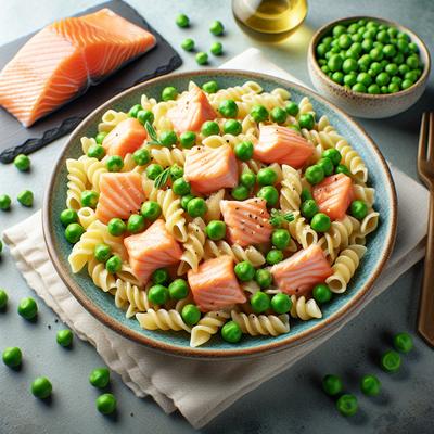 Image of Kids Favourite Salmon Pasta with Peas