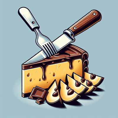 Image of Knife and Fork's Pear and Chocolate Dessert