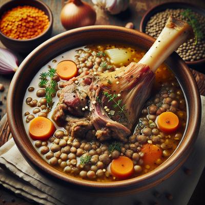 Image of Lamb Shank Lentil Soup