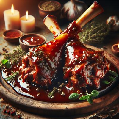 Image of Lamb Shanks in Barbecue Sauce