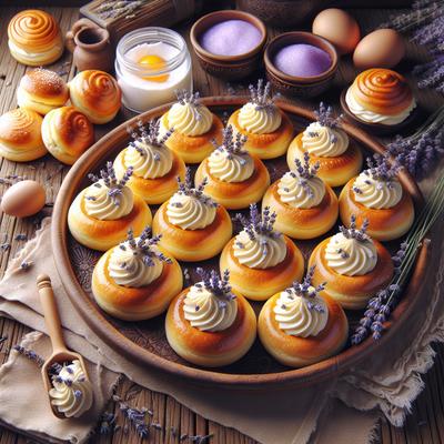 Image of Lavender Infused Mascarpone Mousse Pastries