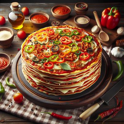 Image of Layered Pizza Ole
