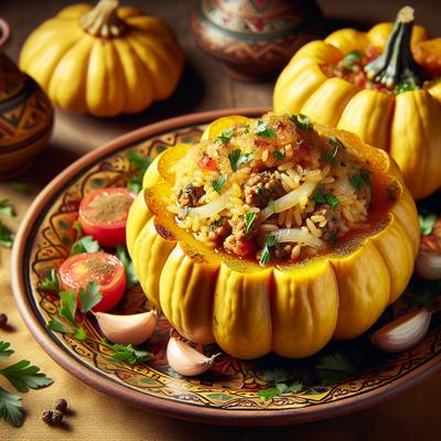 Image of Lebanese Koosa Stuffed Yellow Squash