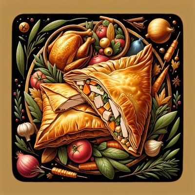 Image of Leftover Turkey Fixin Phyllo Packets