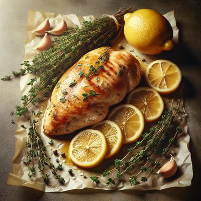 Image of Lemon and Thyme Quick Roasted Chicken Breasts