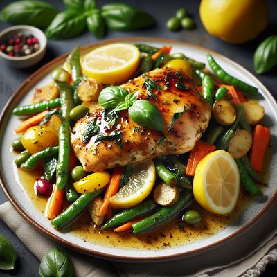 Image of Lemon Basil Chicken and Vegetables