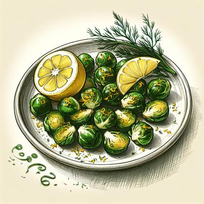 Image of Lemon Dilled Brussels Sprouts