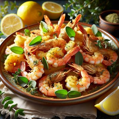 Image of Lemon Fried Shrimp with Marjoram