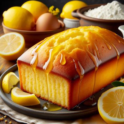 Image of Lemon Pound Cake with Lemon Syrup