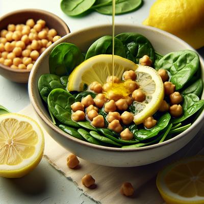 Image of Lemon Spinach Chickpeas