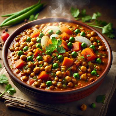 Image of Lentil Chickpea Vegetable Curry