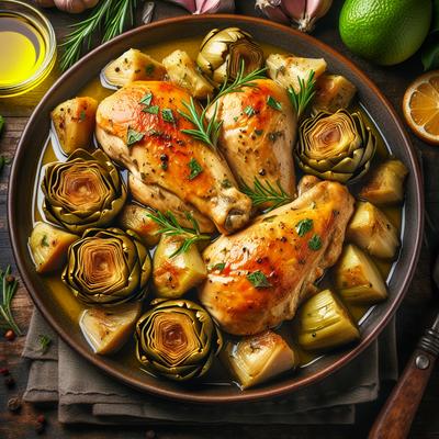 Image of Lidia's Italy Chicken with Artichokes