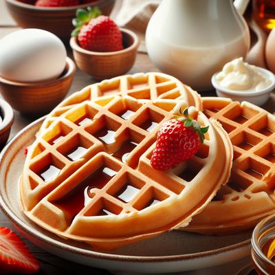 Image of Light and Crispy Waffles