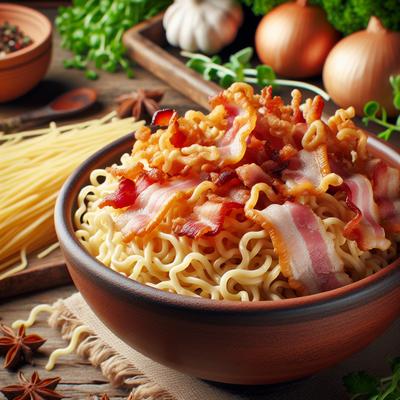 Image of Light Bacon and Noodles