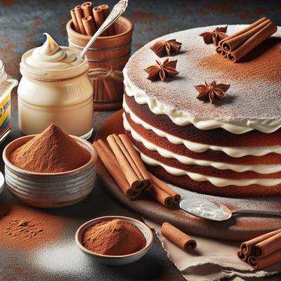 Image of Light Version Chocolate Cinnamon Mayo Cake