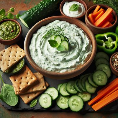 Image of Lighter Than Light Cucumber Dip with Vegan Alternatives