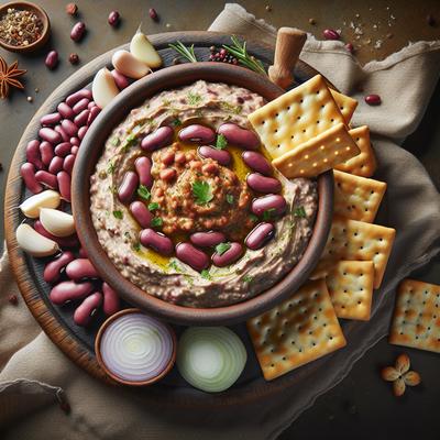 Image of Linda's Kidney Bean Dip with Crackers