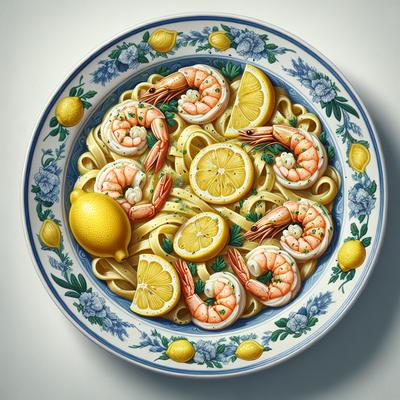 Image of Linda's Lemon Shrimp a La Vodka Pasta