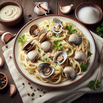 Image of Linguine with Creamy White Clam Sauce