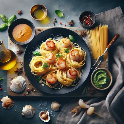 Image of Linguine with Scallop Sauce