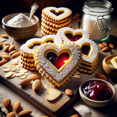Image of Linzer Heart Cookies