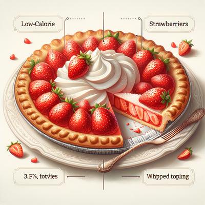 Image of Low Calorie Strawberry Pie No Crust