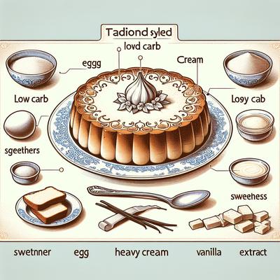 Image of Low Carb Breadless Pudding