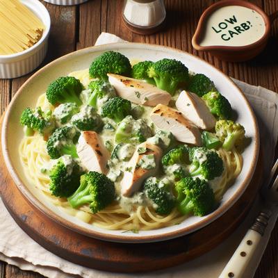 Low Carb Chicken Broccoli Alfredo