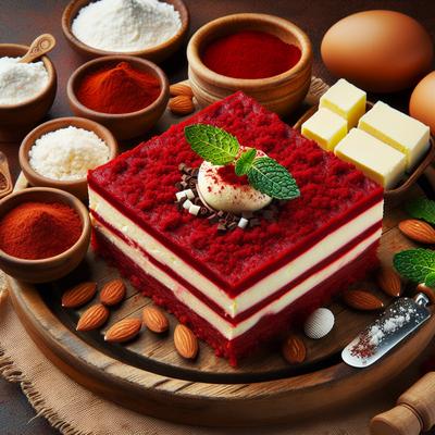 Image of Low Carb Low Sugar Red Velvet Cheesecake Bars