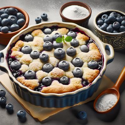 Low Fat Blueberry Cobbler