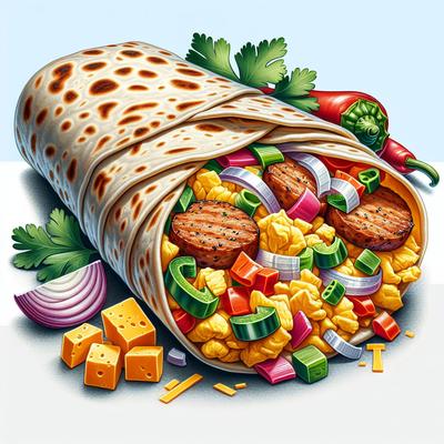Image of Low Fat but Still Delicious Breakfast Burrito