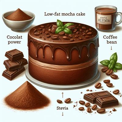 Image of Low Fat Chocolate Mocha Cake