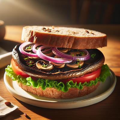 Image of Low Fat Grilled Portobello Sandwich