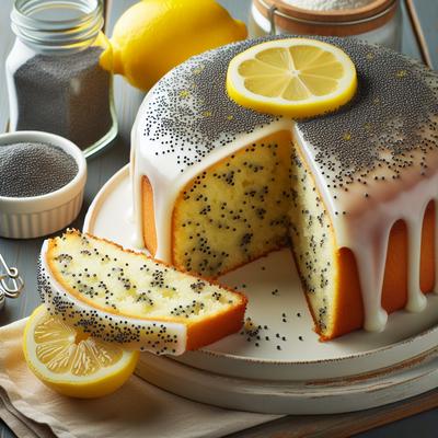 Image of Low Fat Lemon Poppy Seed Cake