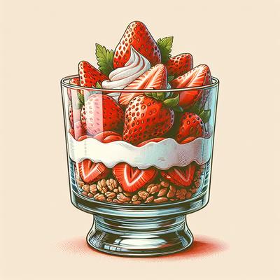 Low Fat Strawberry Parfait