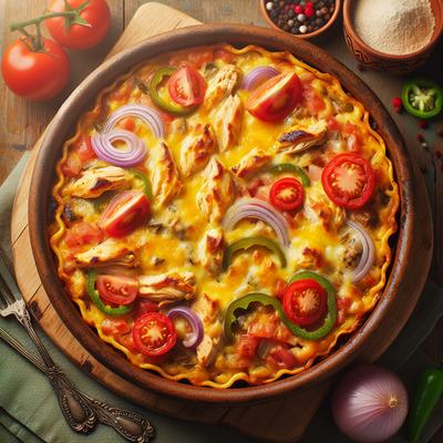 Image of Lower Fat Chicken Chalupa Casserole
