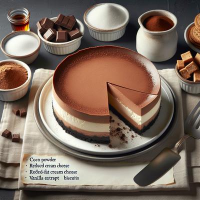 Image of Lower Fat Chocolate Cheesecake