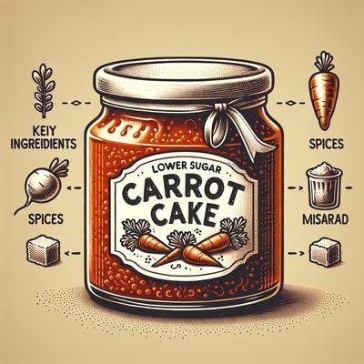 Image of Lower Sugar Carrot Cake Jam