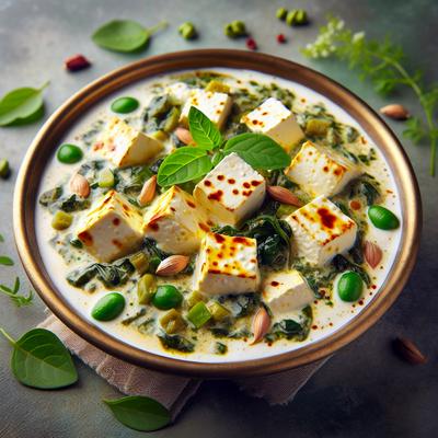 Malai Methi Paneer Delicious Indian Cottage Cheese Curry