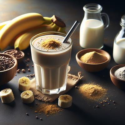 Image of Malted Milk and Banana Smoothie