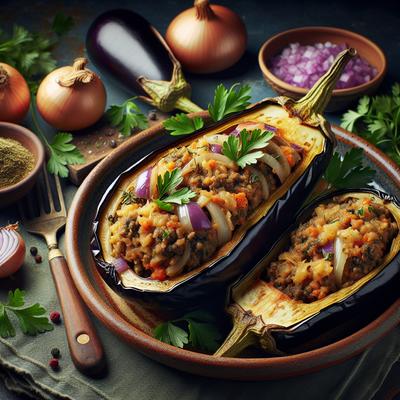 Image of Maltese Stuffed Eggplant Brungiel Mimli